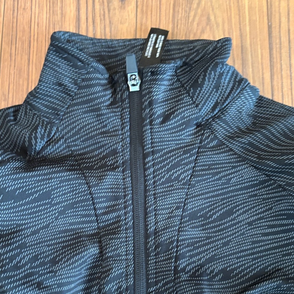 Mondetta Black Patterned Full-Zip Utility Jacket - image 3